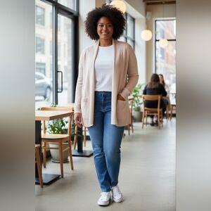 ZARA Knit Longline Cardigan